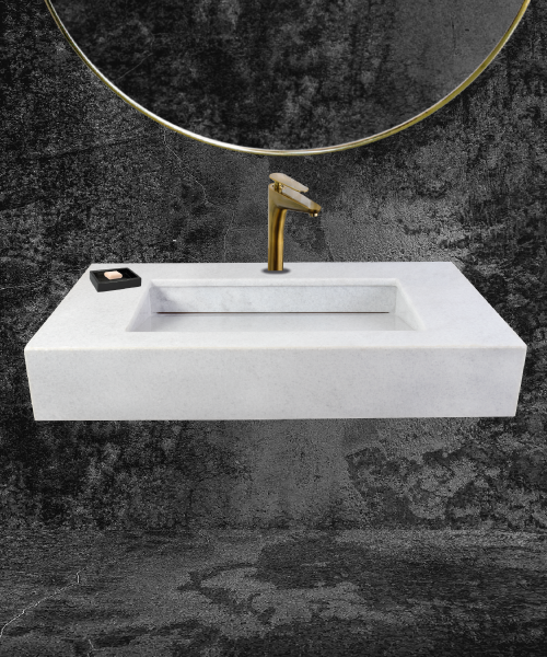 Lavabo Blanco Mediano en baño