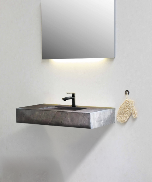 Lavabo Gris Santo Tomás Mediano en baño
