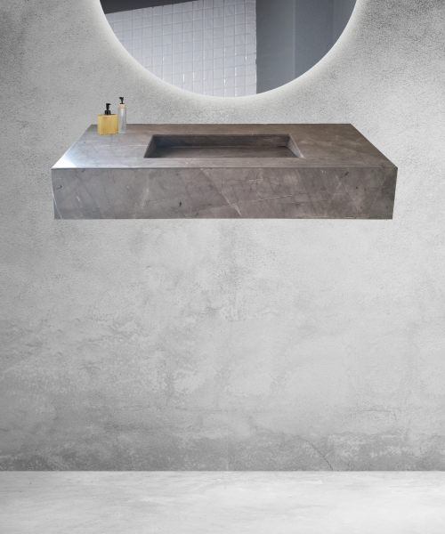 Lavabo Gris Santo Tomás Grande en baño