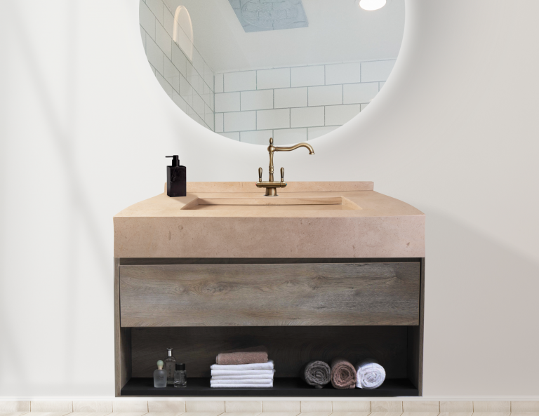 Lavabo Beige en baño