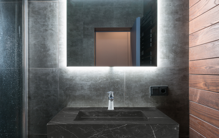 Lavabo Negrp en baño